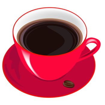 Coffee on a white background