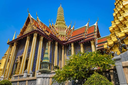 Grand palace and emerald palace in Bangkok, Thailand