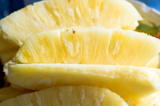 pieces of pineapple,Thai fruit