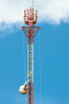 antenna under the blue sky