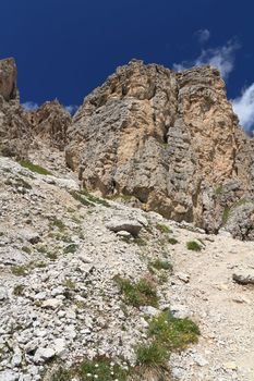 summer view of Gran Cir mount, Trentino  alto Adige, Italy