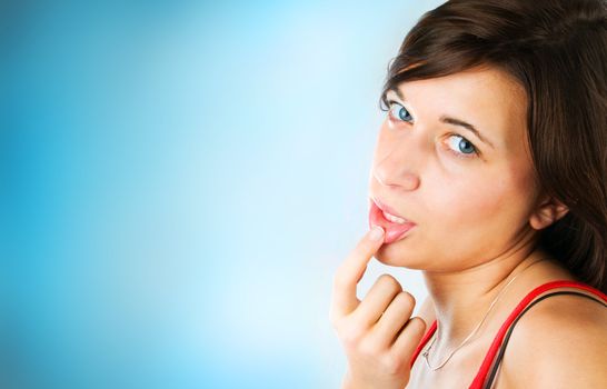 Portrait of beautiful, young and healthy woman.