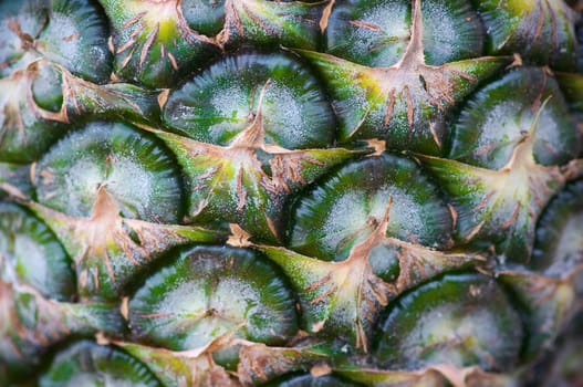 green pineapple shell texture background