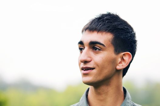 Portrait of a young happy man 