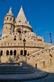 detail of the Fisherman's Bastion in Budapest