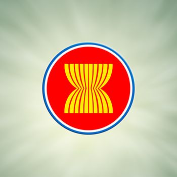 ASEAN Economic Community in businessman hand