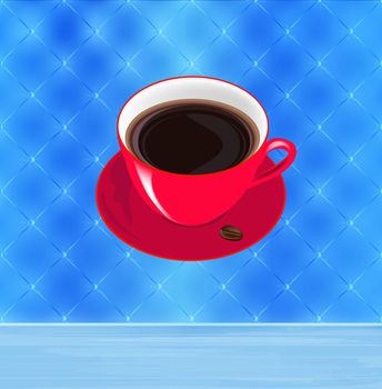 Fresh morning coffee background