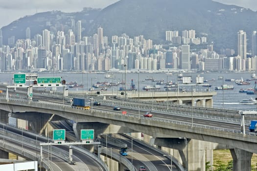 highway in city at day