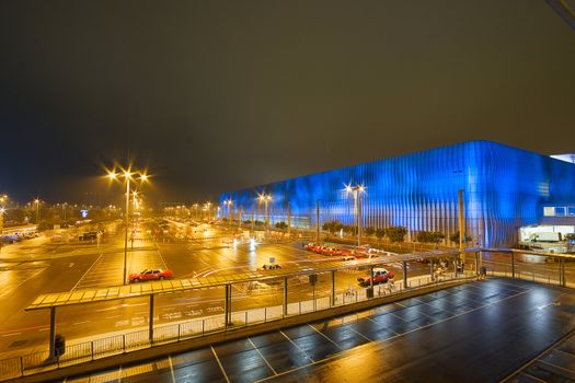 car park at night 