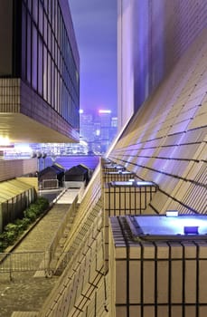 modern building at night