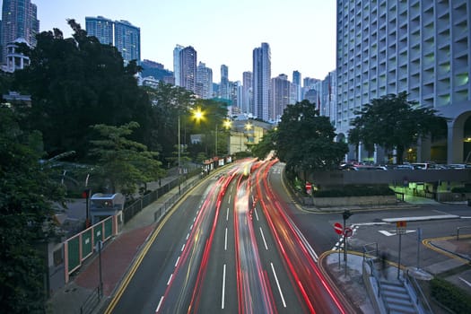 downtown traffic