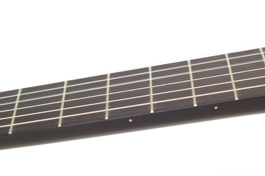 Fretboard of a guitar