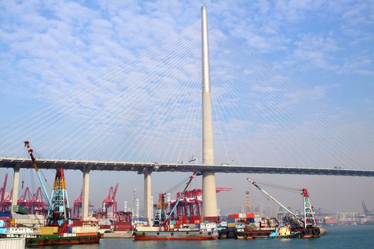 container terminal under flyover