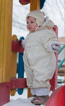 Little girl on the playground