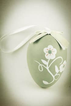 Black and white easter egg