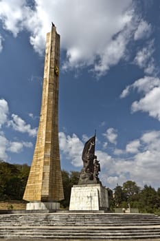 A monument erected by the Derg regime in honor of Ethiopian soldiers in Addis Ababa