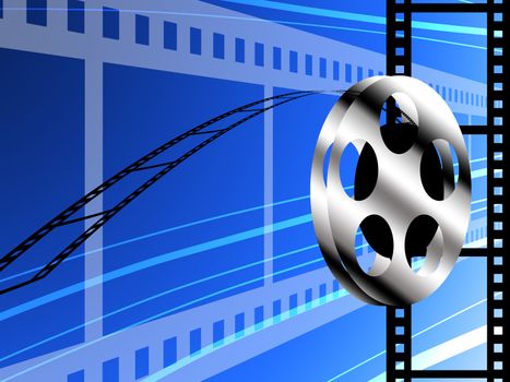 Film technology concept, Abstract background