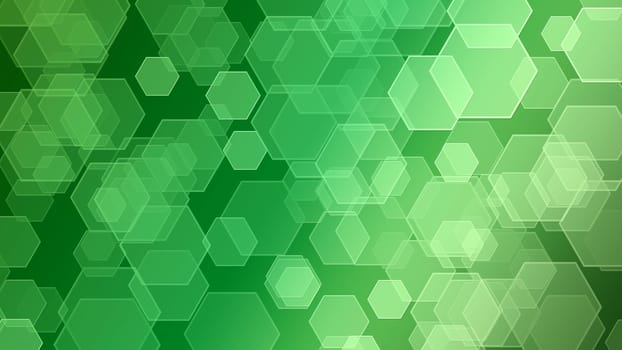abstract background from transparent hexes on the basis of colour