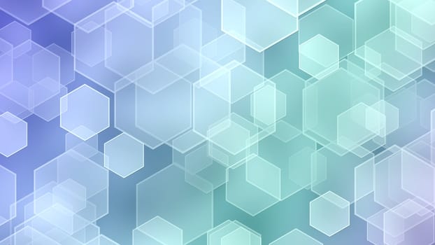 abstract background from transparent hexes on the basis of colour