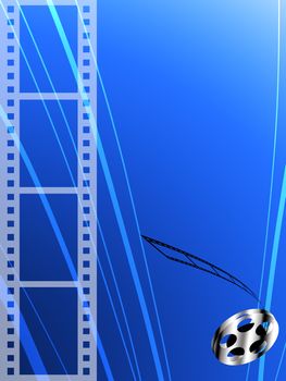 Film strip and roll, Film abstract background