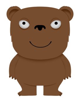 Illustration of an isolated teddy bear