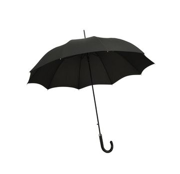 Black umbrella on white background