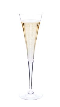 Champagne glass. Isolated on white background