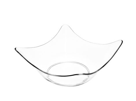 Empty glass bowl