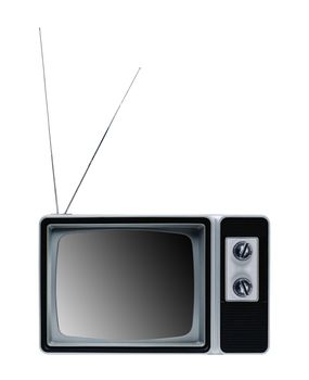 vintage tv isolated