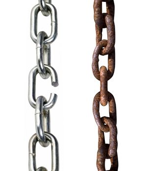 old and new chains