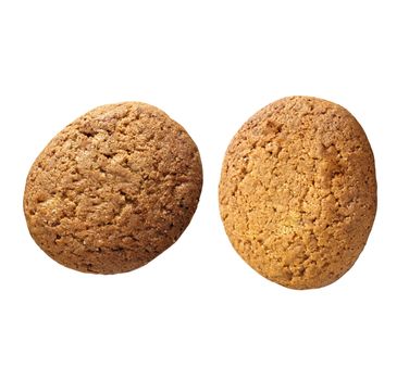 Two oatmeal cookies