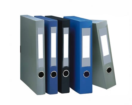 Office folders isolated