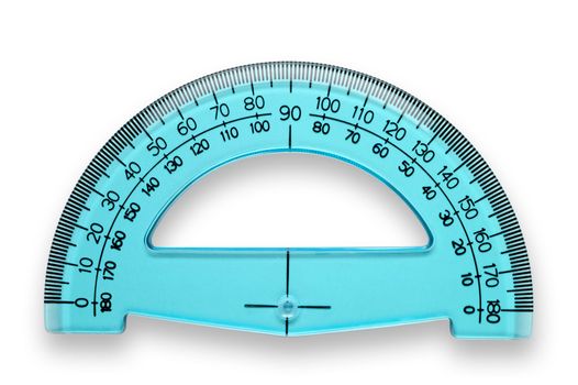 Protractor with clipping path