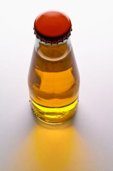 Yellow drink bottle with clipping path