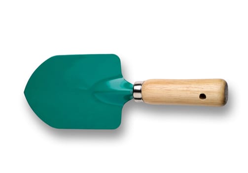 Gardening tool with clipping path - trowel