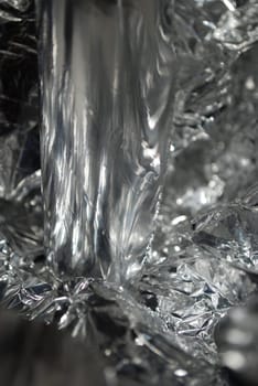 detail of an aluminium folia