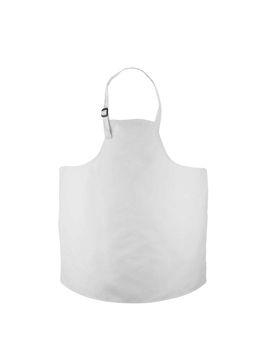 white apron with outsets isolated on white