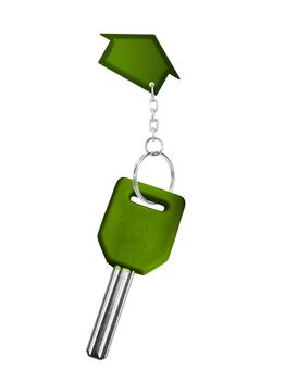 green key with arrow