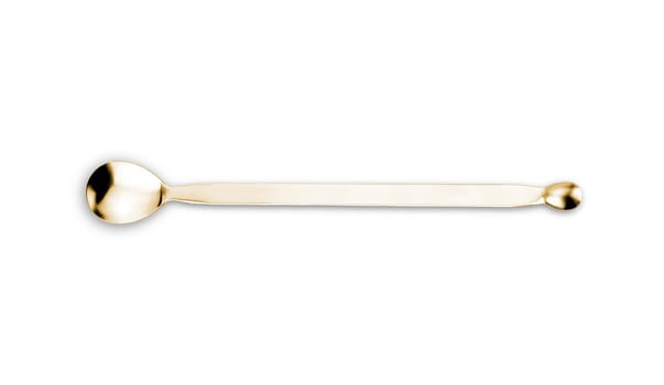 A spoon against a white background