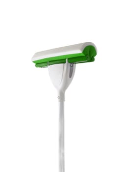 green mop isolated on white