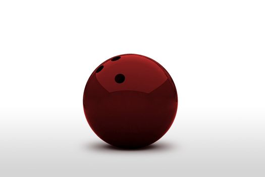 Red bowling ball