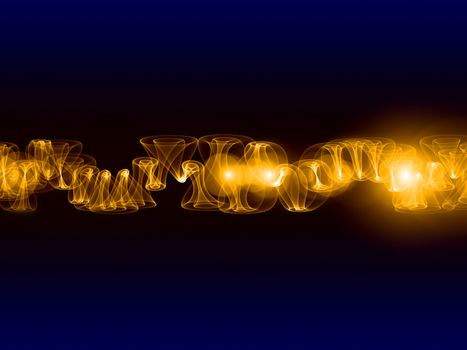 Sound analyzer sine waves background suitable for audio, music and science related projects