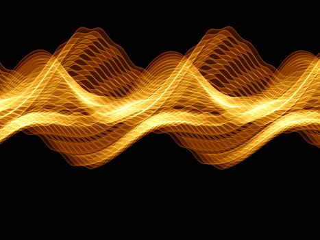 Sine waves background suitable for audio, music and science related projects