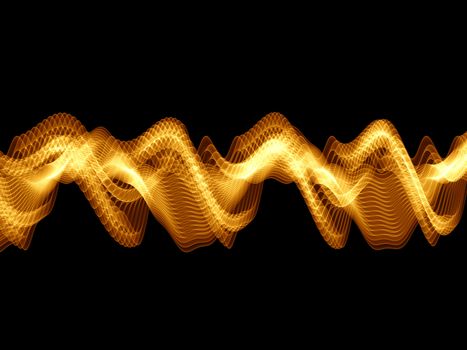 Sine waves background suitable for audio, music and science related projects