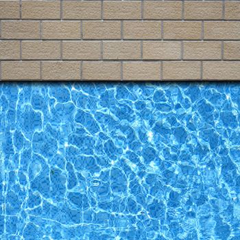 traditional stone pavement with pool edge background