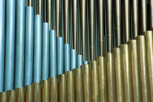 Traditional organ pipes. Music from this tool as a magic