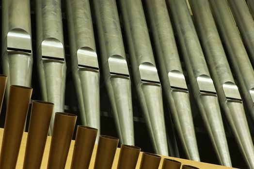 Traditional organ pipes. Music from this tool as a magic