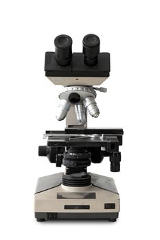 Microscope isolated on white background