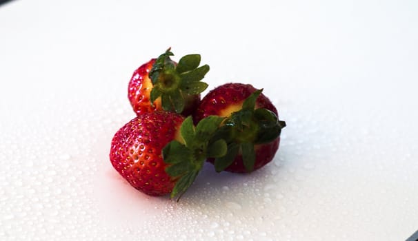 fruity and juicy strawberries