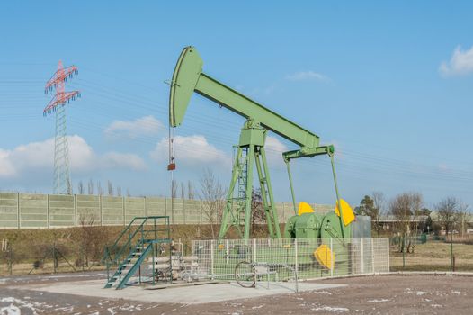 Crude oil pumping in Germany (Reitbrook)